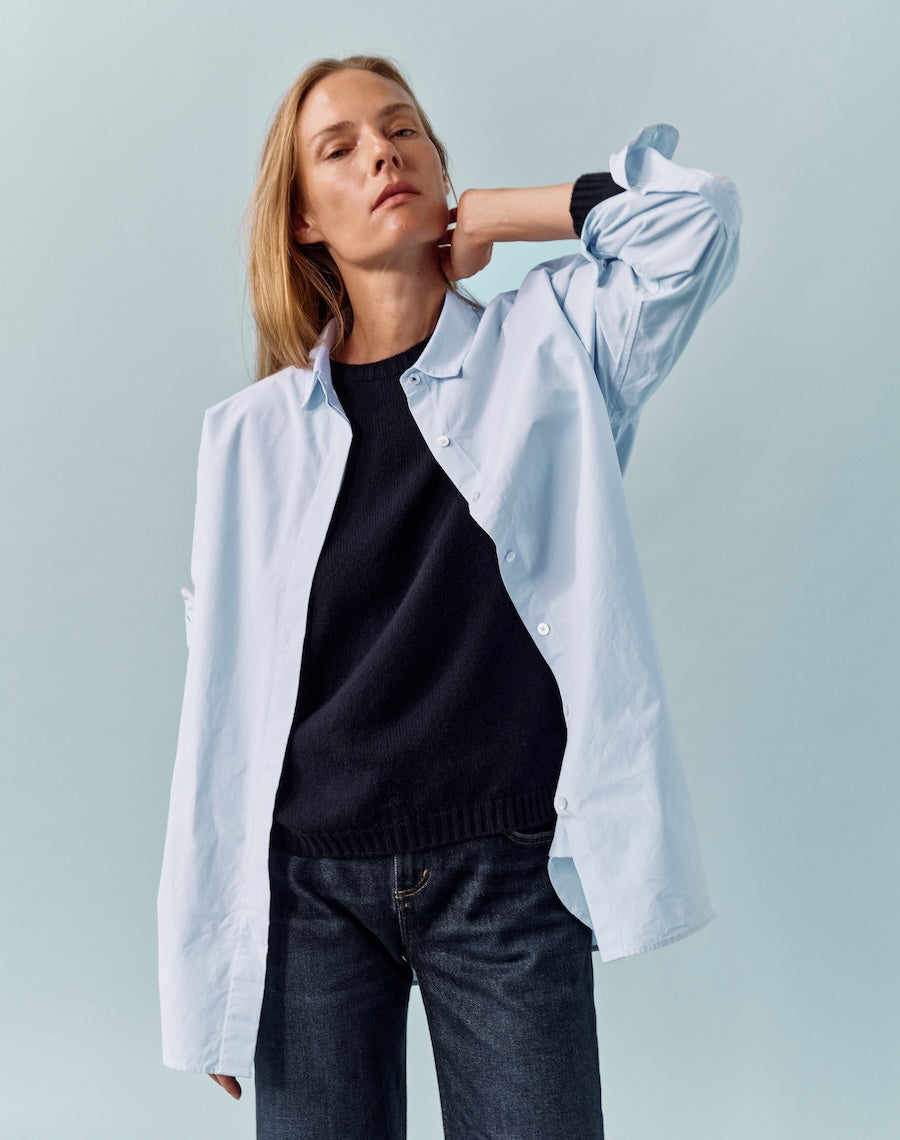 The Oversize Shirt - Salt Blue