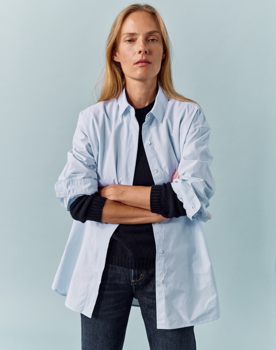 The Oversize Shirt - Salt Blue