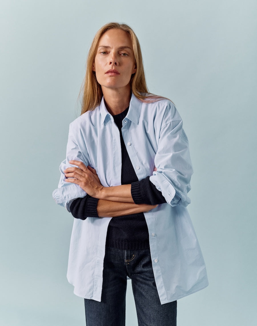 The Oversize Shirt - Salt Blue
