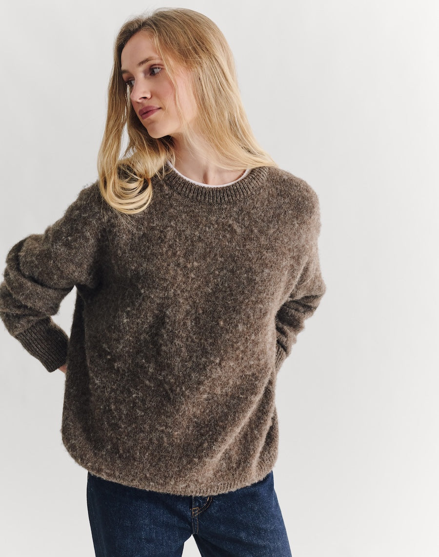 The Brushed Shetland - Umber