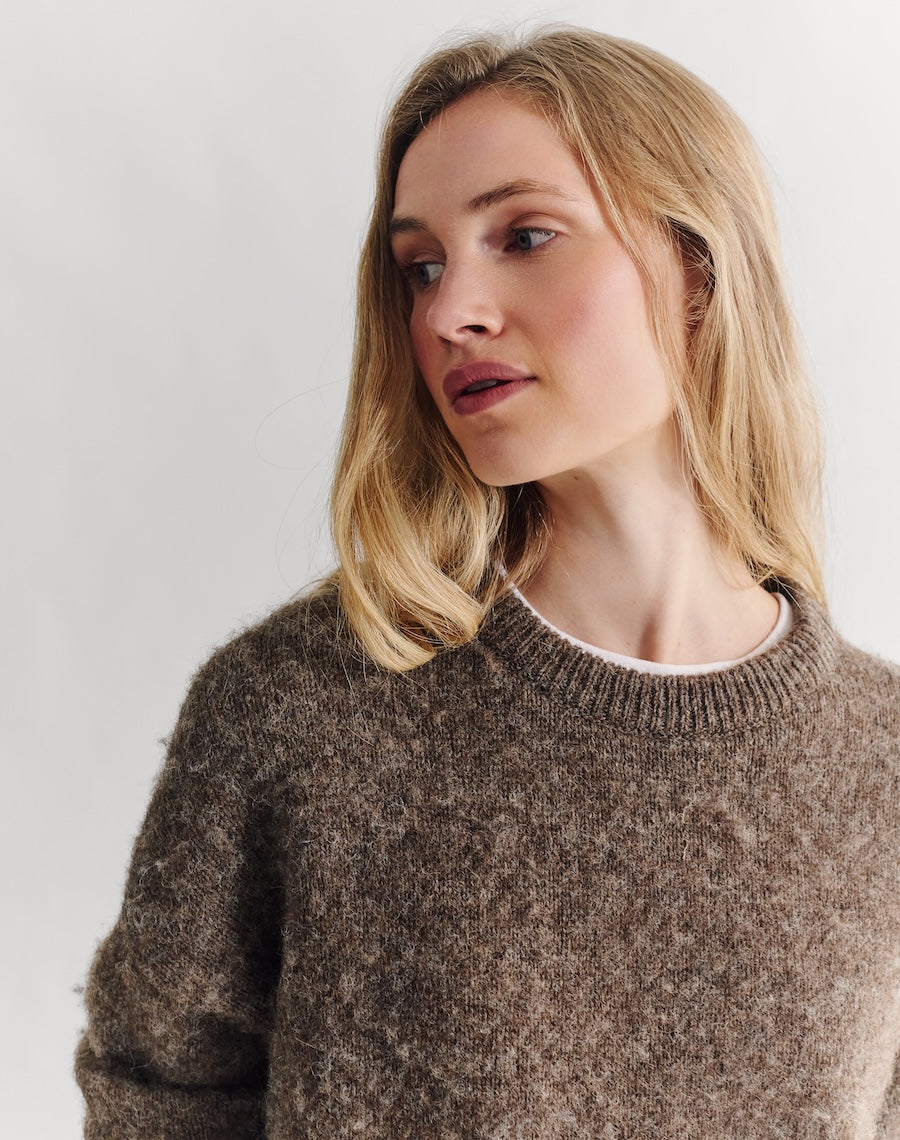 The Brushed Shetland - Umber