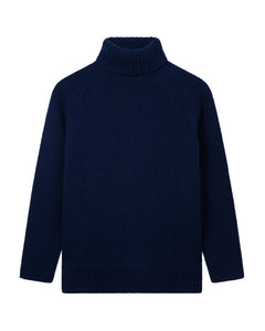 The CHUNKY ROLLNECK - Midnight Marl x Repaired, Renewed