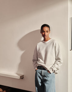 The Relaxed-fit SWEATSHIRT - Ice Grey