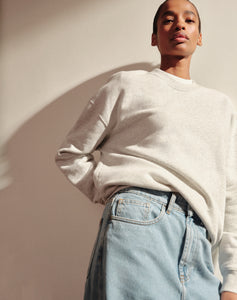 The Relaxed-fit SWEATSHIRT - Ice Grey