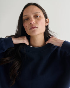 The Relaxed-fit SWEATSHIRT - Navy