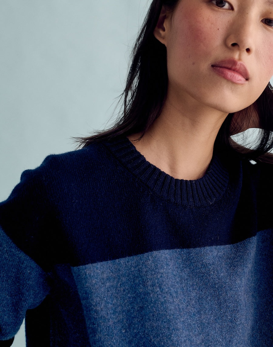The Relaxed - Navy & Atlantic Blue, Renewed + Restored