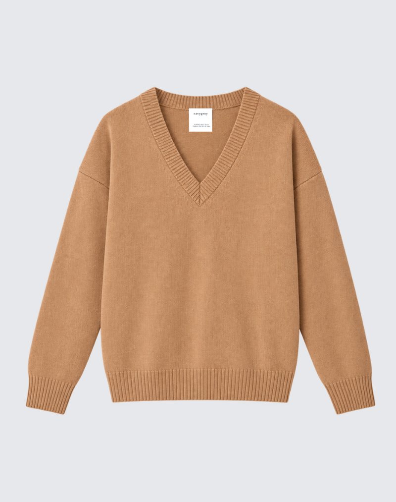 The Relaxed V - Caramel