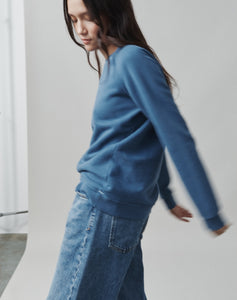 The Vintage-fit SWEATSHIRT - Ocean Blue