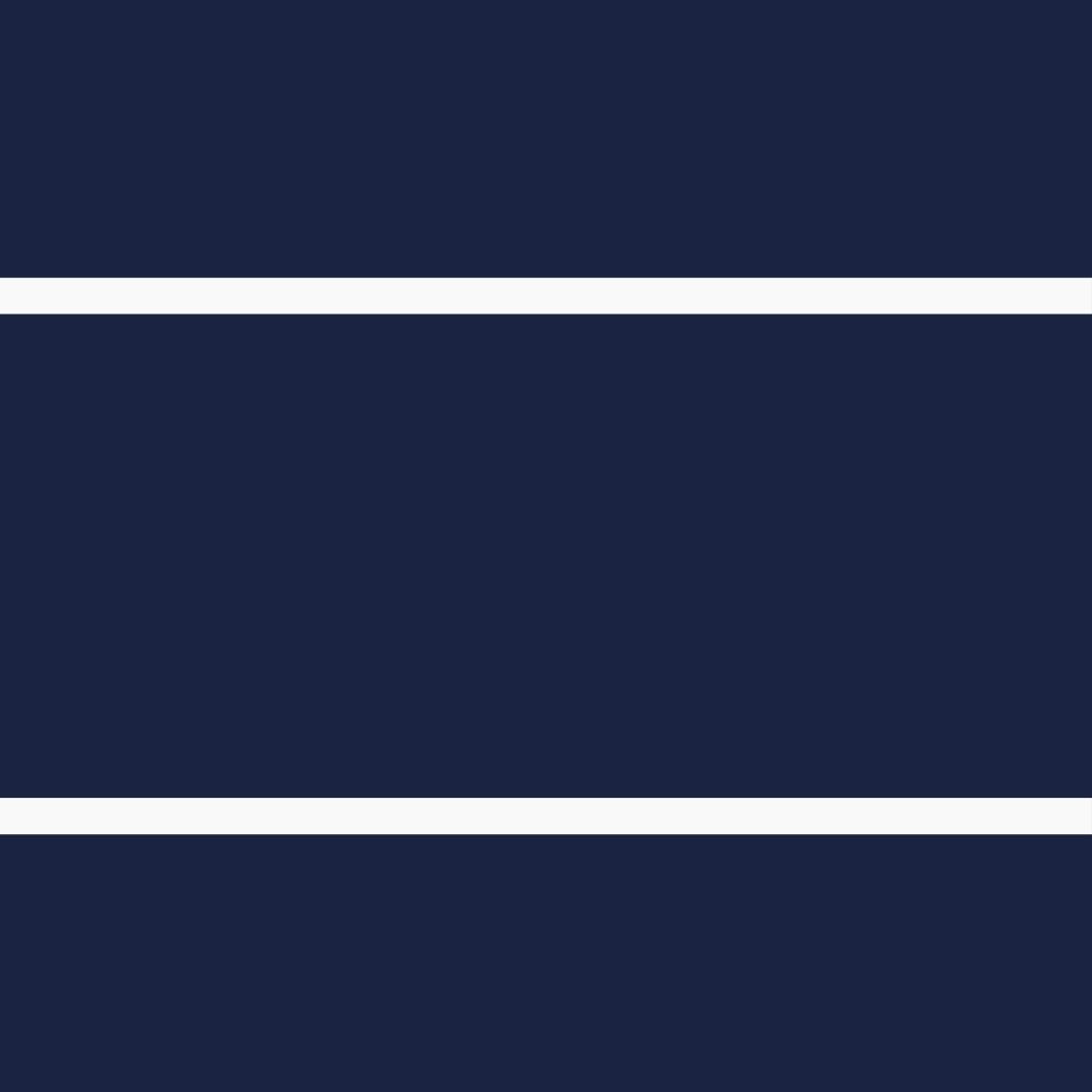 Navy White Thin Stripe