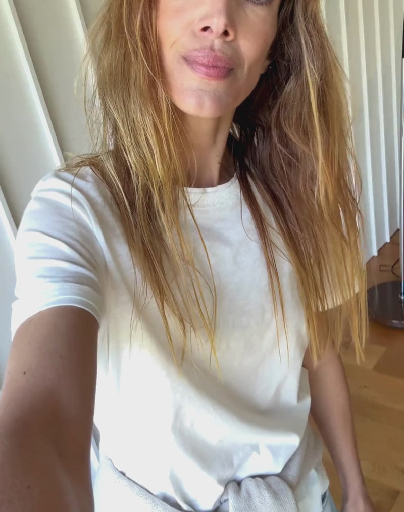 The Layered Tee Short Set - White