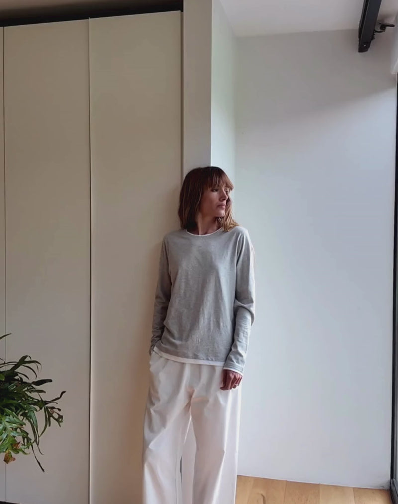 The Layered Tee / Long Sleeve - Grey